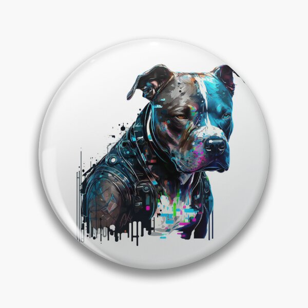 Artikelvorschau, Cyberpunk-Pitbull Nr. 22 entworfen und verkauft von OregonArtForAll.