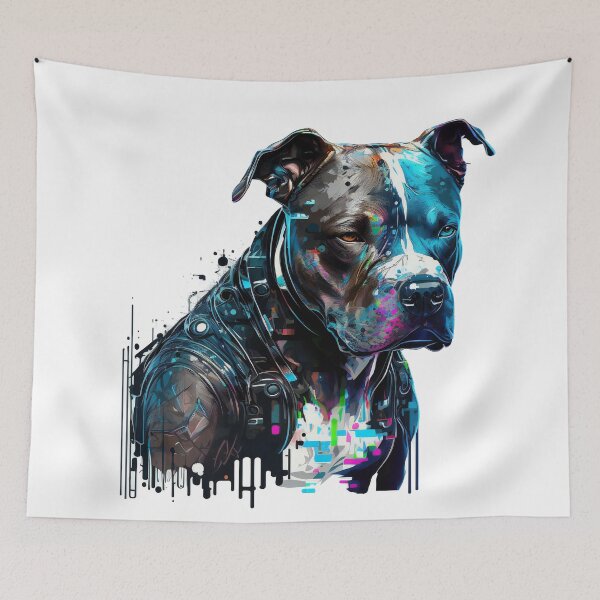 Artikelvorschau, Cyberpunk-Pitbull Nr. 22 entworfen und verkauft von OregonArtForAll.