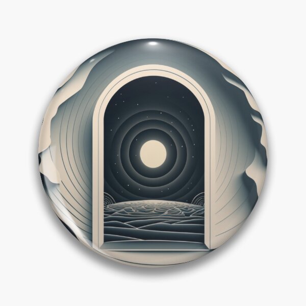 Item preview, Futuristic Interdimensional Portal Minimal Aesthetic Cyberpunk Sci Gate Door to Another World designed and sold by mintflavor.
