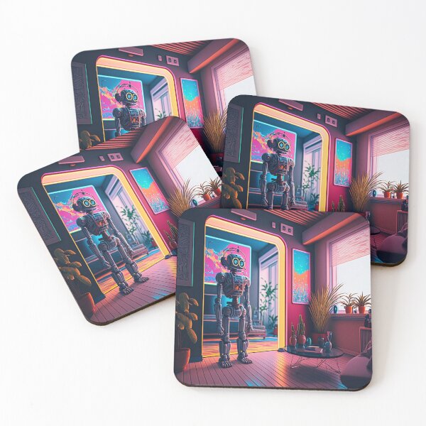Item preview, robot lofi designed and sold by DreamscapesAI.