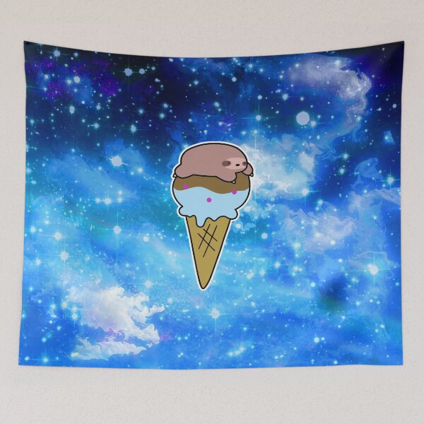 Item preview, Icecream Cone Sloth Night Sky designed and sold by SaradaBoru.
