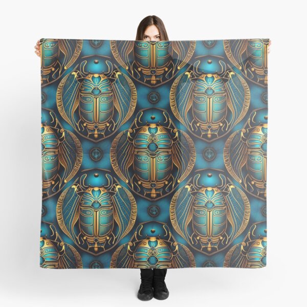 Aperçu de l'œuvre  Motif textile en tissu de scarabée égyptien créée et vendue par Alladin7.