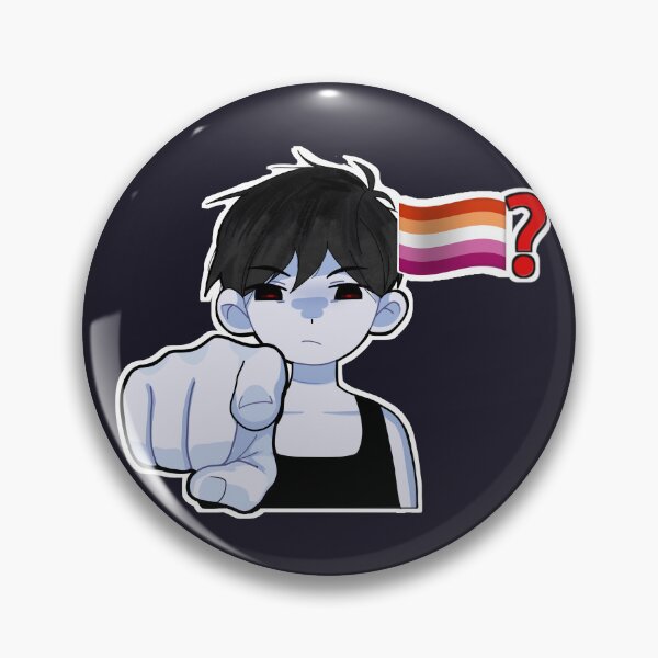 Item preview, OMORI I know what you are (Lesbian VER.) Badge & Sticker Poster designed and sold by PoogyStop.