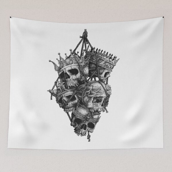 Item preview, Human skull symbolism Tattoo Crown Head designed and sold by Gile-Shop.