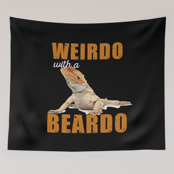 Item preview, Reptiles Wierdo With a Beardo Iguana Lizard Bearded Dragon  designed and sold by Lenny Stahl.