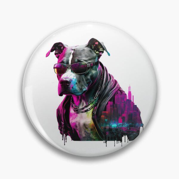 Artikelvorschau, CyberPunk DJ Pitbull #6 entworfen und verkauft von OregonArtForAll.