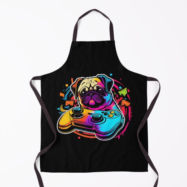 Item preview, Colorful Kawaii Dog Pug Gamer designed and sold by Leonardo Palumbo.