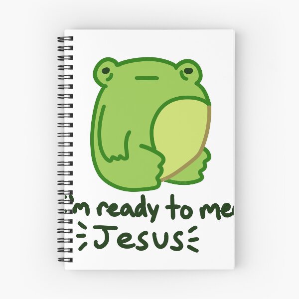 Item preview, Depressed frog ready to meet Jesus designed and sold by Amaripie.