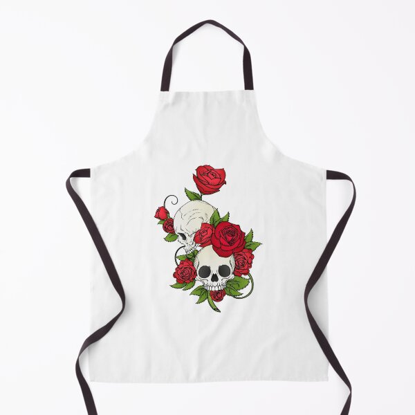 Item preview, Skulls and rose flowers designed and sold by Gile-Shop.