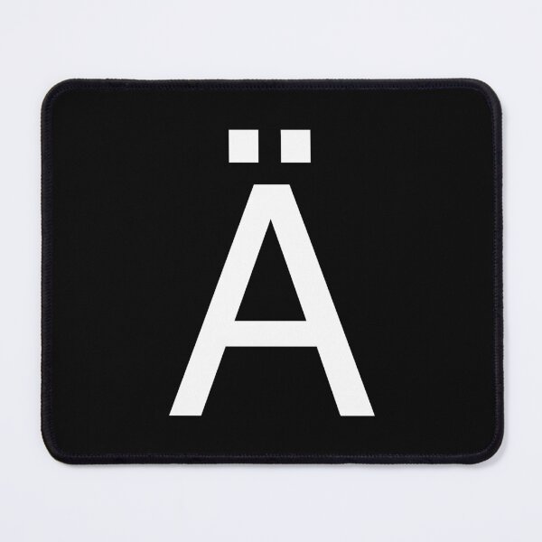 Item preview, Helvetica Ä in white designed and sold by winterwinter.