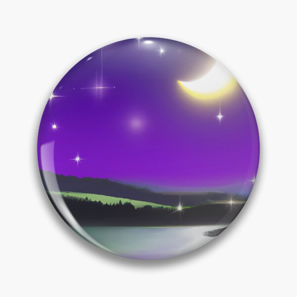 Item preview, Lake with moonlight designed and sold by Helleradi.