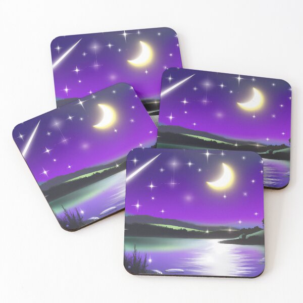 Item preview, Lake with moonlight designed and sold by Helleradi.