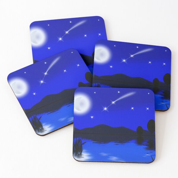 Item preview, Lake with moonlight designed and sold by Helleradi.