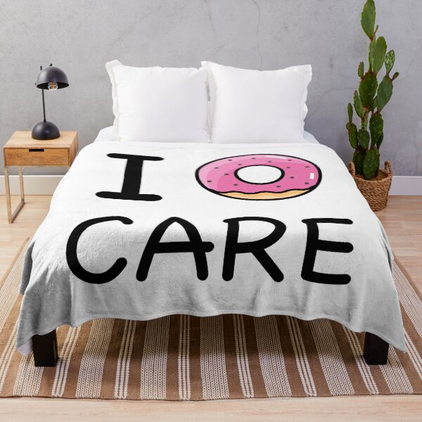 Item preview, I Donut Care Funny quote illustration Don't Care Tumblr designed and sold by vanessavolk.