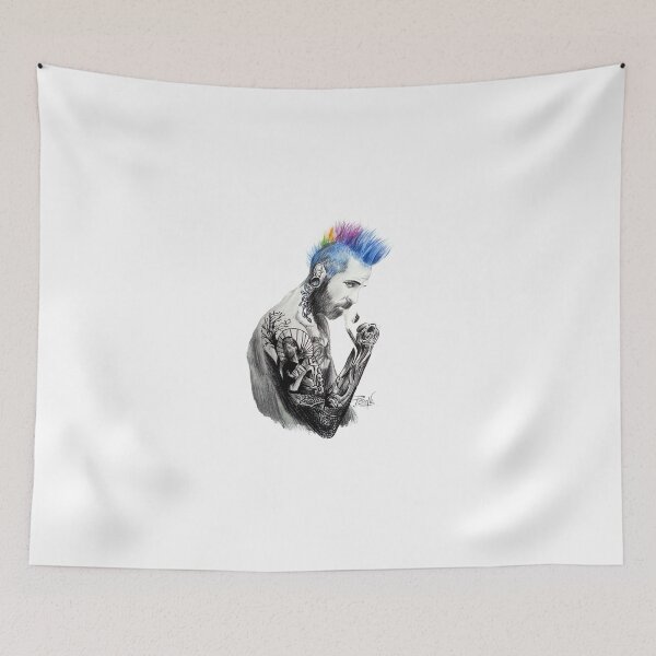 Item preview, Tattooed man designed and sold by PerenArt.