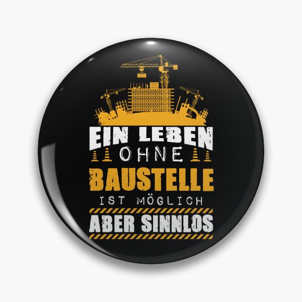Item preview, Leben Ohne Baustelle Sinnlos Handwerker Geschenk Bauarbeiter designed and sold by Lenny Stahl.