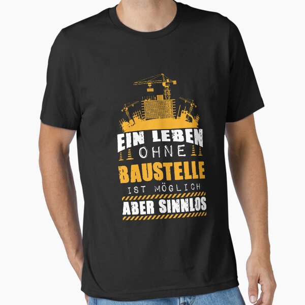 Artikel-Vorschau von Leben Ohne Baustelle Sinnlos Handwerker Geschenk Bauarbeiter, designt und verkauft von Lenny Stahl.