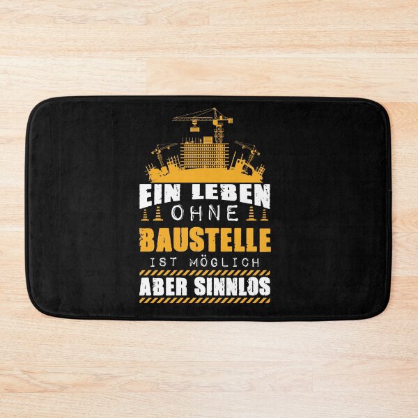 Item preview, Leben Ohne Baustelle Sinnlos Handwerker Geschenk Bauarbeiter designed and sold by Lenny Stahl.