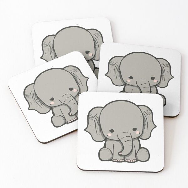 Aperçu de l'œuvre éléphant mignon créée et vendue par forgottenattic.