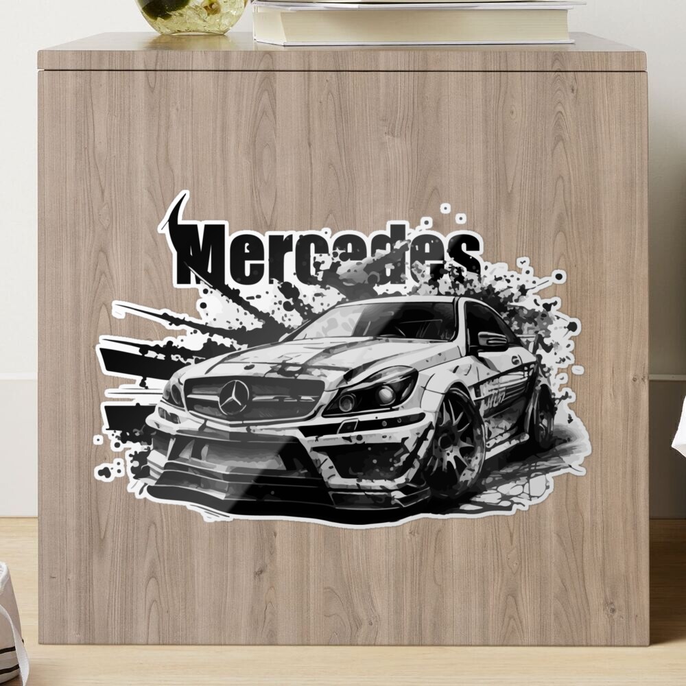 mercedes amg vector art Sticker for Sale by MeddBlack