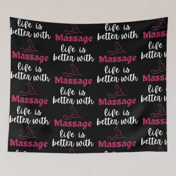 Item preview, Life is better with Massage designed and sold by Lilly Swift.