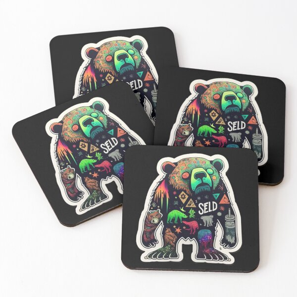 Item preview, Fantasy Bear Sticker - Intricately Detailed and Delicately Beautiful" designed and sold by kfir marco.