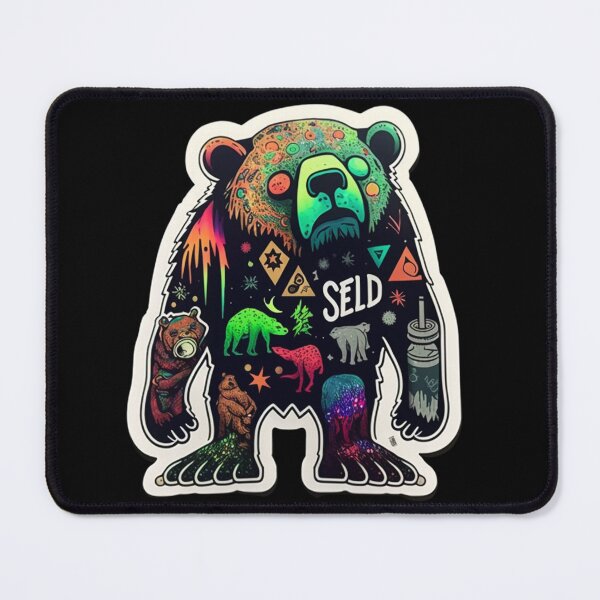 Item preview, Fantasy Bear Sticker - Intricately Detailed and Delicately Beautiful" designed and sold by kfir marco.