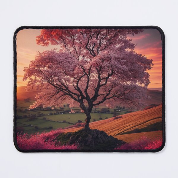 Item preview, The pink tree at sunset designed and sold by Melcu.