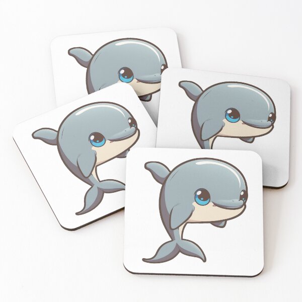 Item preview, cute dolphin designed and sold by forgottenattic.