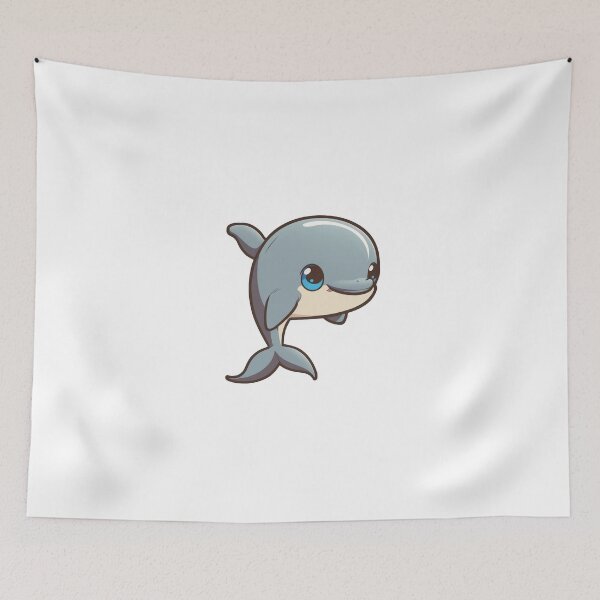 Item preview, cute dolphin designed and sold by forgottenattic.