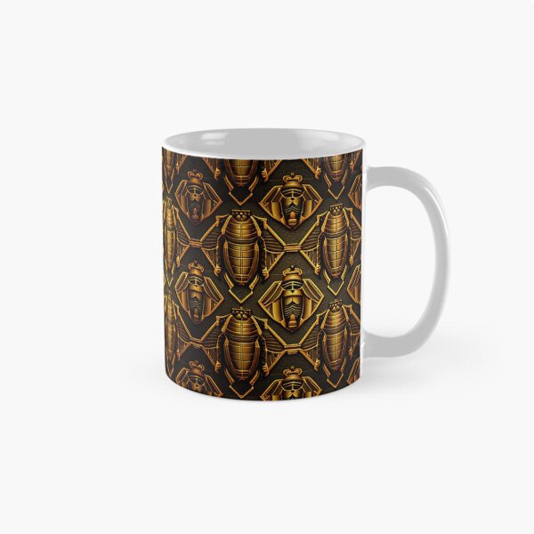 Item preview, Gold Egyptian Scarab Beetle Fabric Textile Pattern designed and sold by Alladin7.