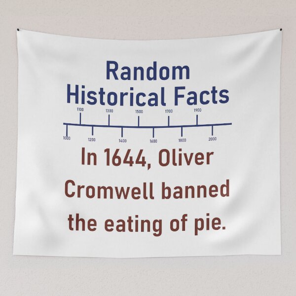 Item preview, In 1644 Oliver Cromwell Banned - History Fact designed and sold by CrankyOldDude.