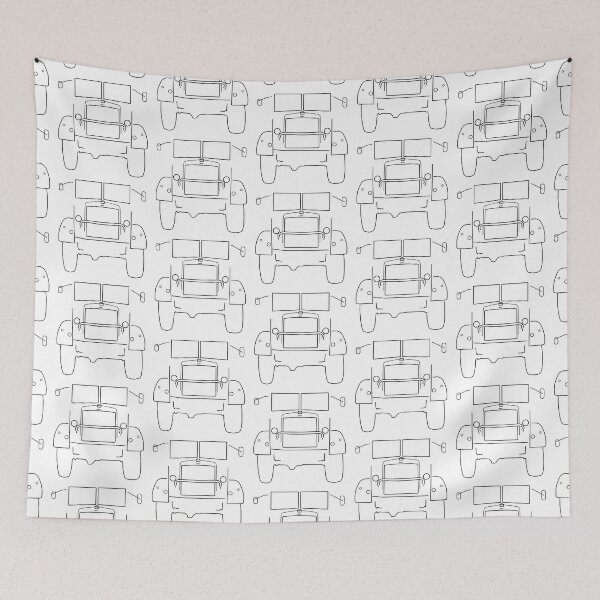Item preview, Bedford QL classic truck outline with mirrors (black)  designed and sold by soitwouldseem.