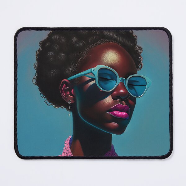Item preview, The stylish girl with blue shades designed and sold by BreimGothe.