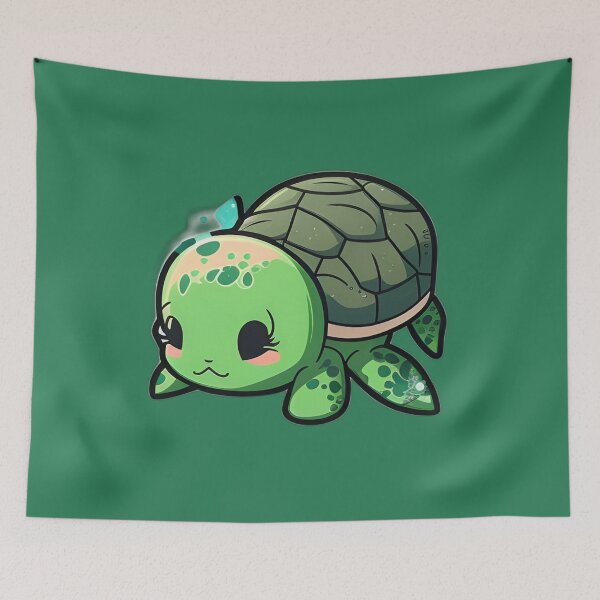 Item preview, Cute Green sea turtle designed and sold by verluxe.