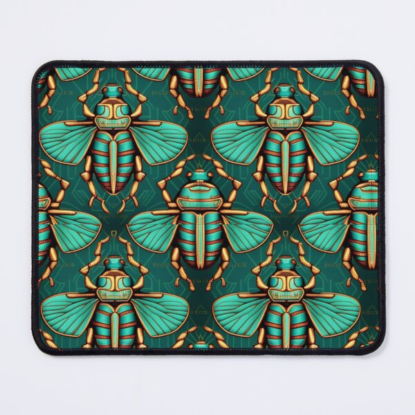Item preview, Egyptian Flying Scarab Beetle Fabric Textile Pattern designed and sold by Alladin7.
