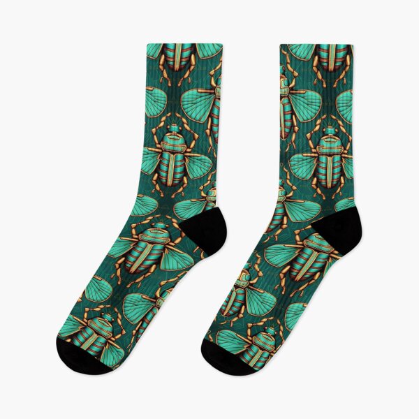 Item preview, Egyptian Flying Scarab Beetle Fabric Textile Pattern designed and sold by Alladin7.