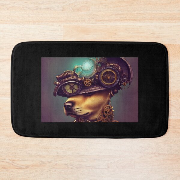 Item preview, Cogwork Labrador - A Whimsical Steampunk Companion in Digital Art - AI Generated designed and sold by Mechanical-Artt.
