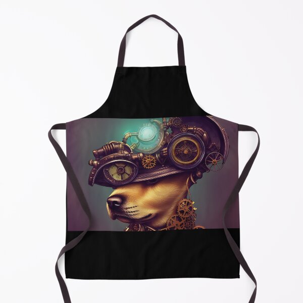 Item preview, Cogwork Labrador - A Whimsical Steampunk Companion in Digital Art - AI Generated designed and sold by Mechanical-Artt.