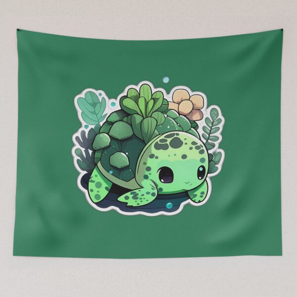Item preview, Cute Green sea turtle designed and sold by verluxe.
