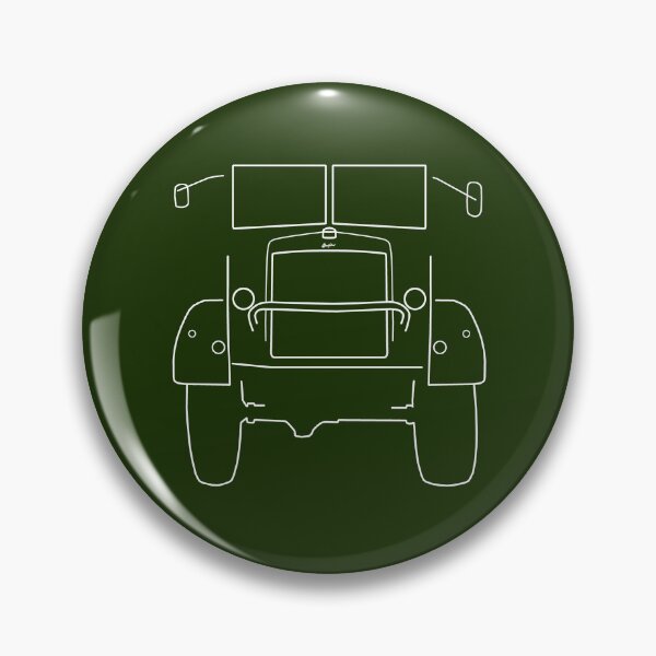 Item preview, Bedford QL classic truck outline with mirrors (white)  designed and sold by soitwouldseem.
