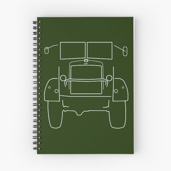 Item preview, Bedford QL classic truck outline with mirrors (white) designed and sold by soitwouldseem.