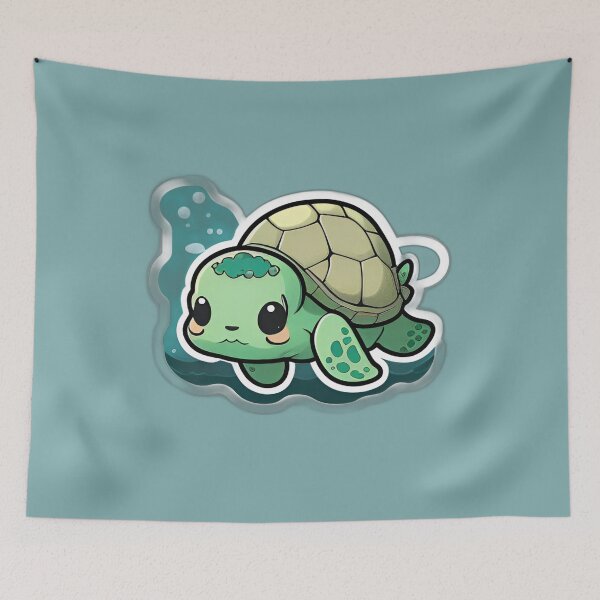 Item preview, Cute Green sea turtle designed and sold by verluxe.