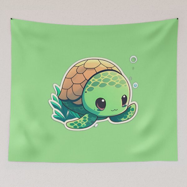 Item preview, Cute Green sea turtle designed and sold by verluxe.