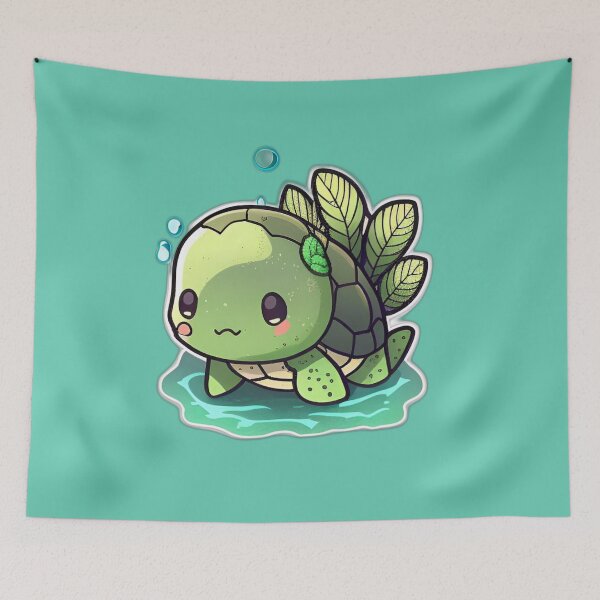 Item preview, Cute Green sea turtle designed and sold by verluxe.