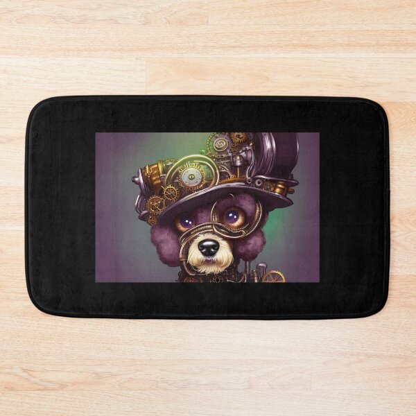 Item preview, Cogwork Poodle - A Whimsical Steampunk Companion in Digital Art - AI Generated designed and sold by Mechanical-Artt.