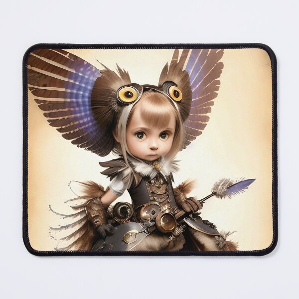 Item preview, Steampunk Owl Girl designed and sold by Awesome Things.
