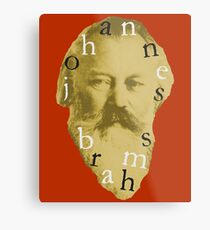 Brahms 4 (Red) Metal Print