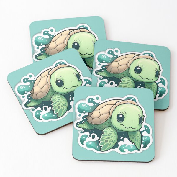 Item preview, Cute Green sea turtle designed and sold by verluxe.
