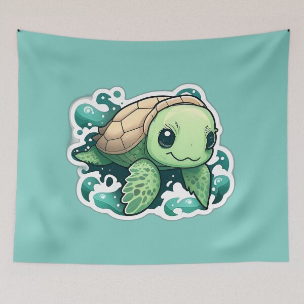 Item preview, Cute Green sea turtle designed and sold by verluxe.